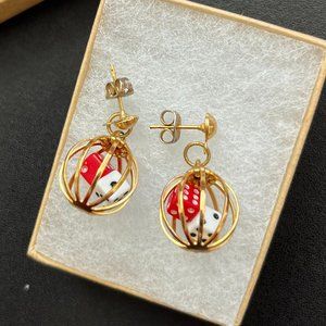 Dice stud hanging earrings, 1950s, retro, vintage, $10 when bundled